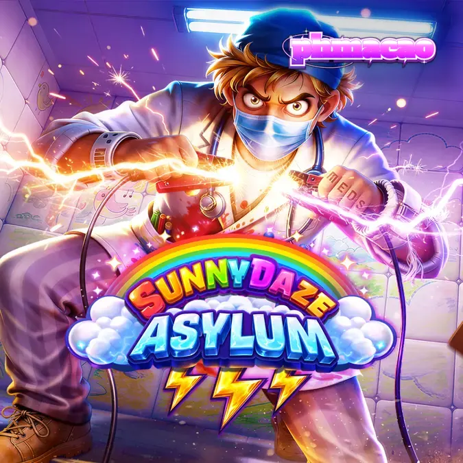 Sunnydaze Asylum slot game screen